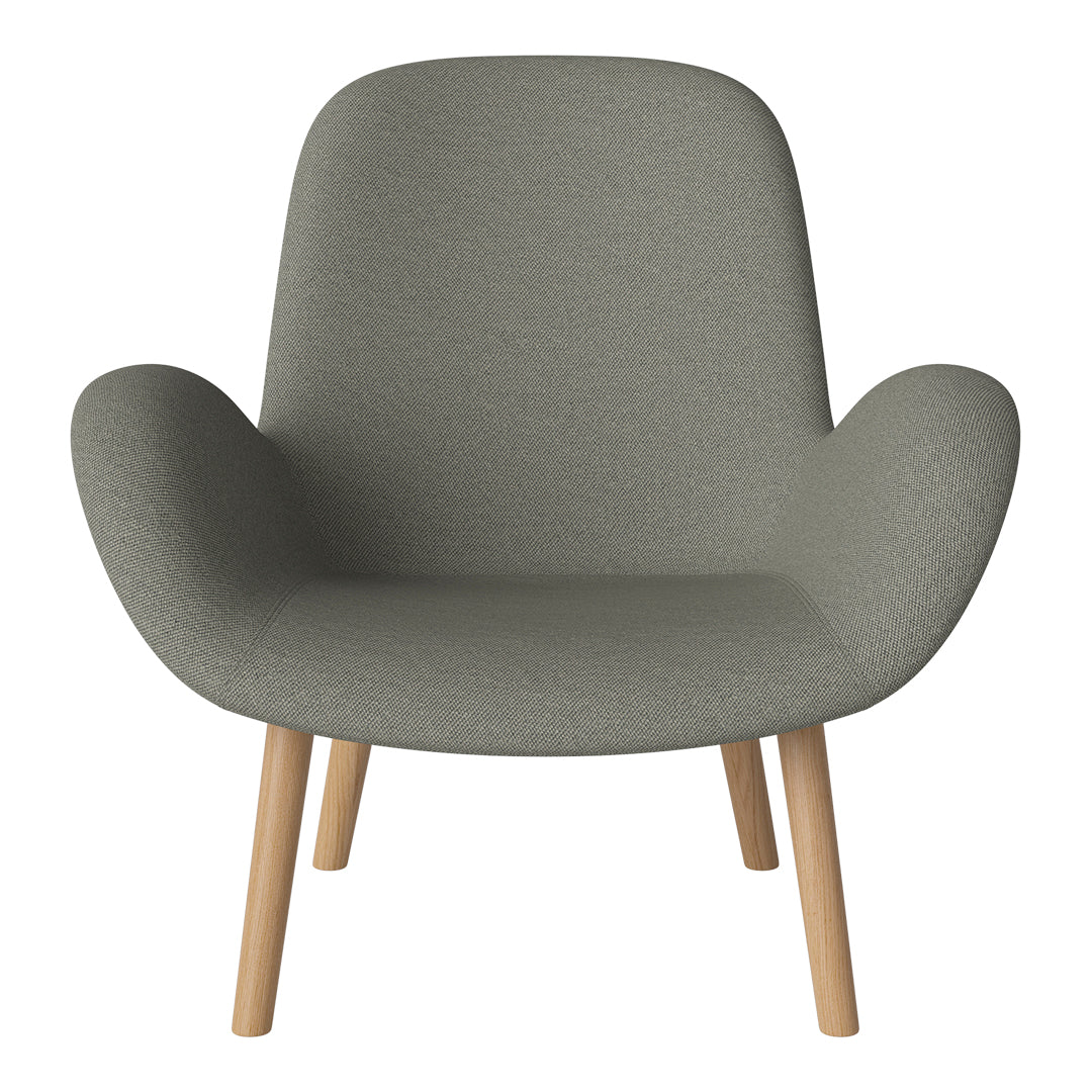 Fauteuil Seed Lounge - Rembourré - Piètement en chêne huilé