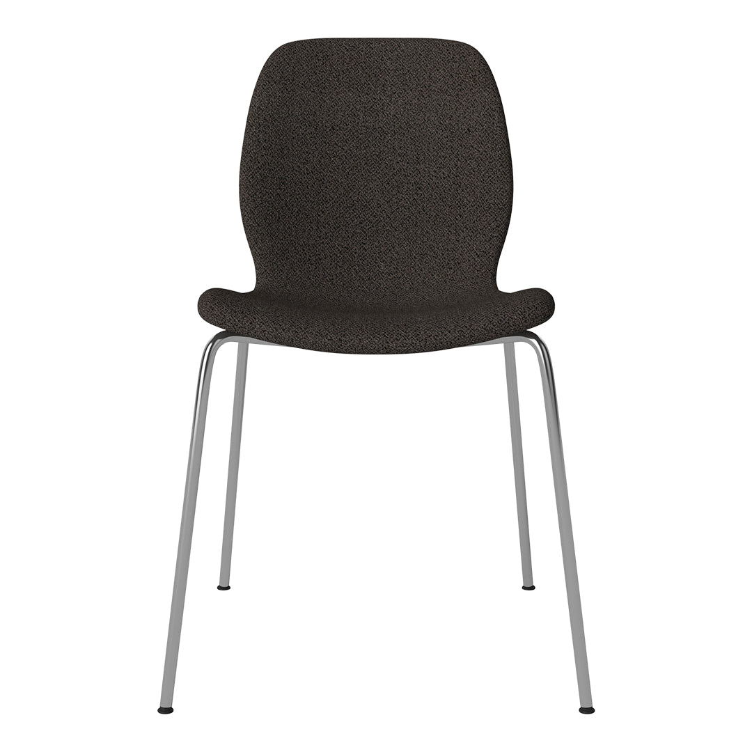 Chaise de salle à manger Seed - Rembourrée - Base chromée
