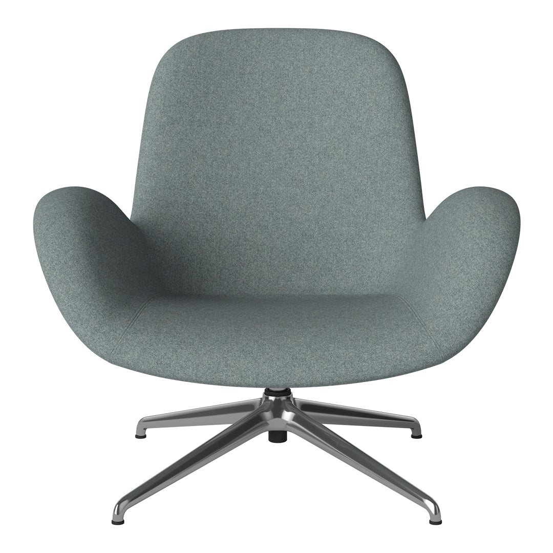 Fauteuil Seed Lounge - Rembourré - Piètement 4 branches - Chrome
