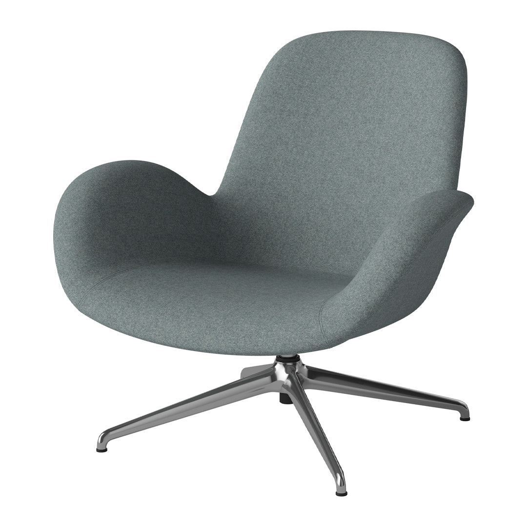 Fauteuil Seed Lounge - Rembourré - Piètement 4 branches - Chrome