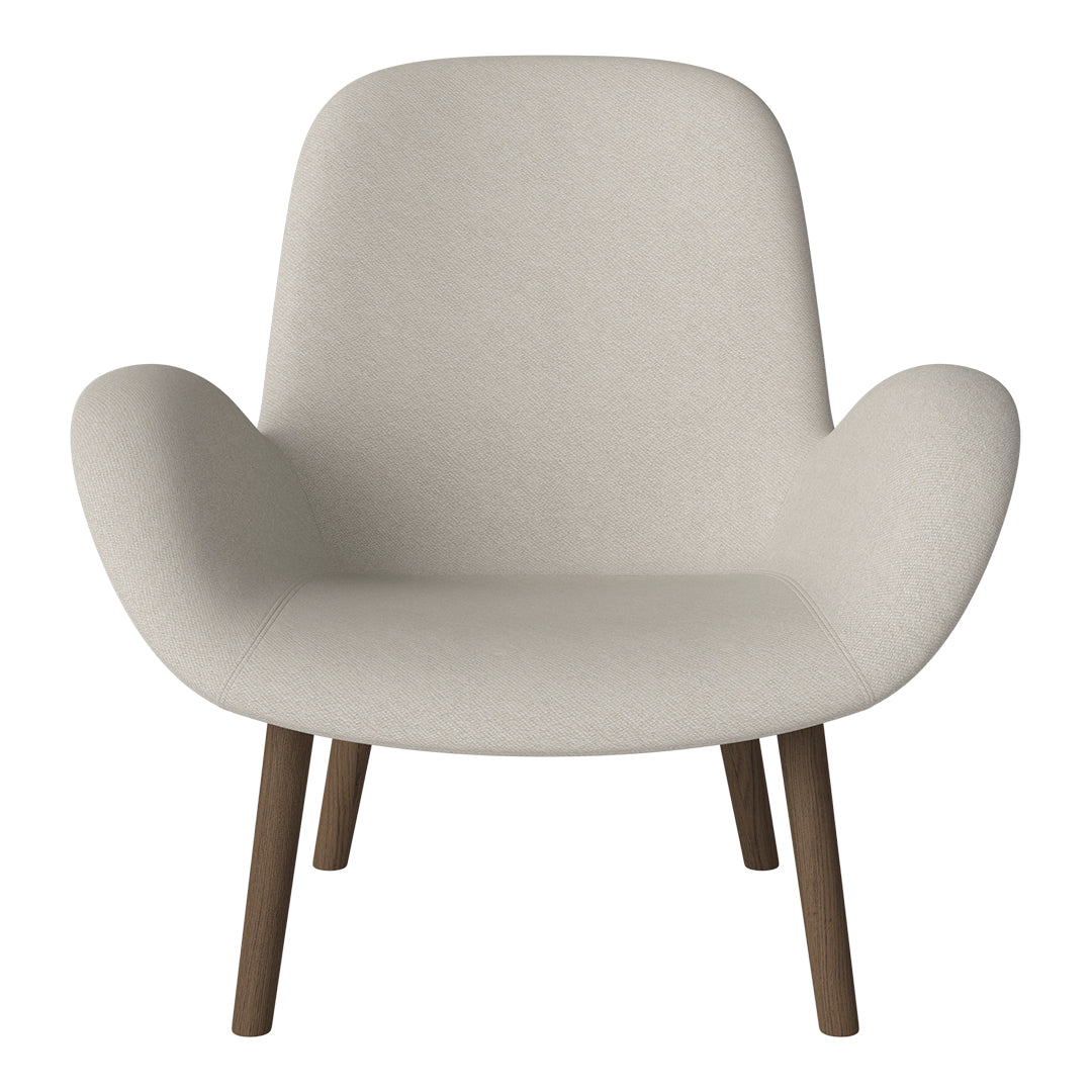 Fauteuil Seed Lounge - Rembourré - Base en chêne huilé, foncé