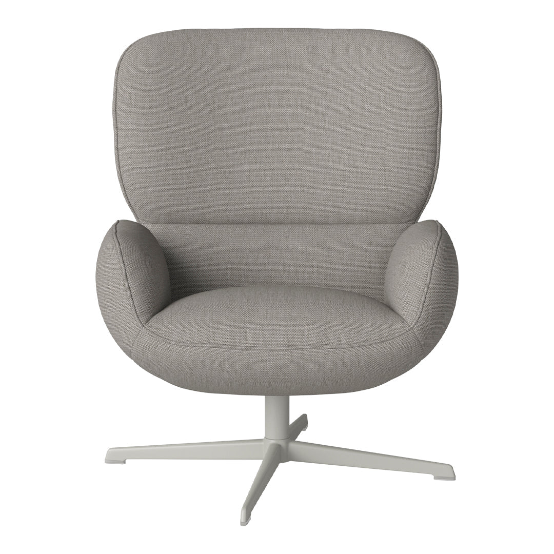 Fauteuil Ripon - Piètement 4 branches - Acier laqué gris