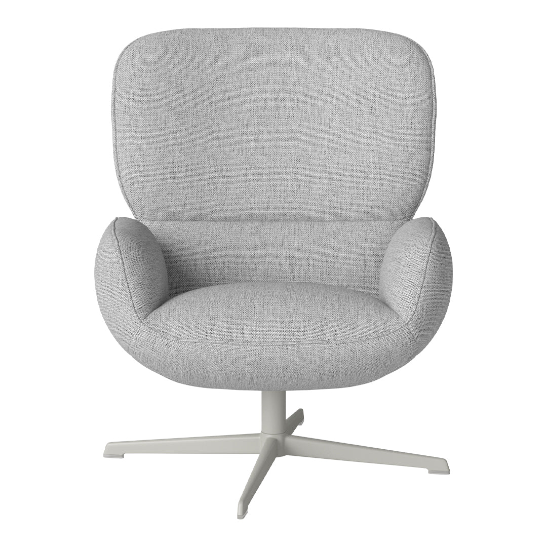 Fauteuil Ripon - Piètement 4 branches - Acier laqué gris