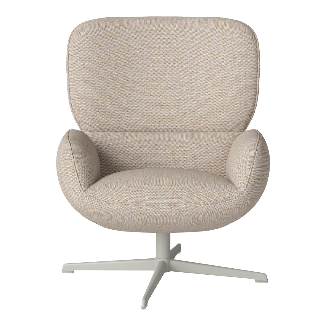 Fauteuil Ripon - Piètement 4 branches - Acier laqué gris