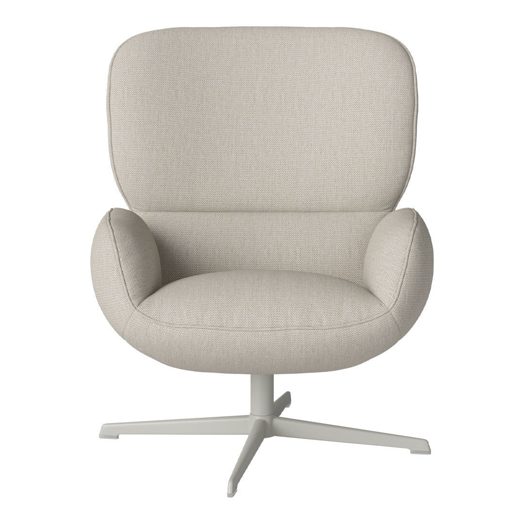 Fauteuil Ripon - Piètement 4 branches - Acier laqué gris