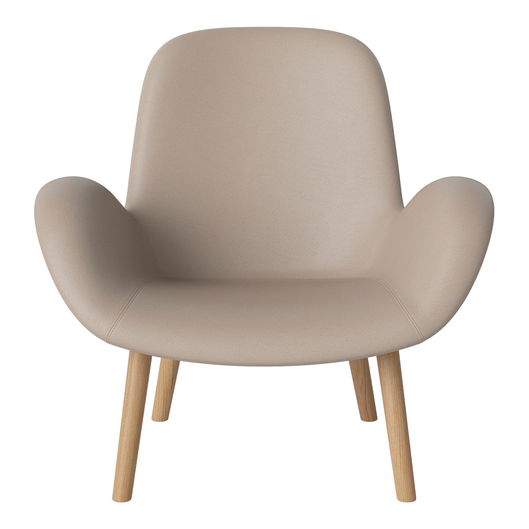 Fauteuil Seed Lounge - Rembourré - Piètement en chêne huilé