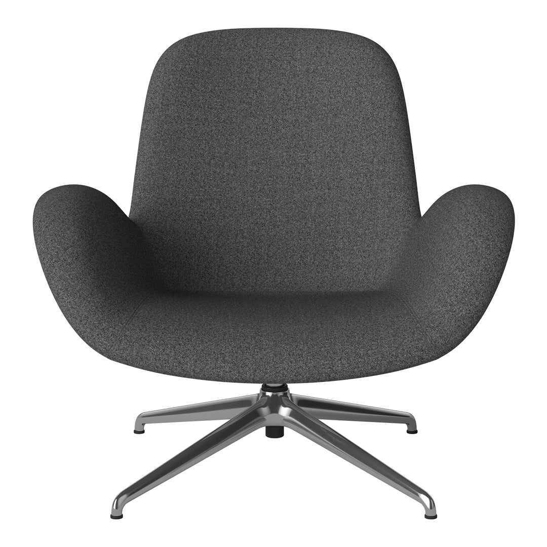 Fauteuil Seed Lounge - Rembourré - Piètement 4 branches - Chrome