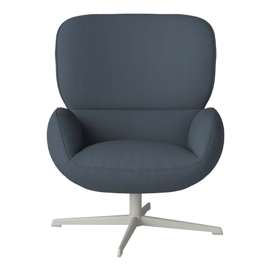 Fauteuil Ripon - Piètement 4 branches - Acier laqué gris