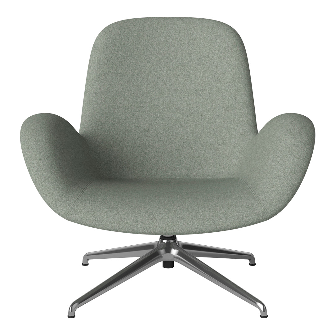 Fauteuil Seed Lounge - Rembourré - Piètement 4 branches - Chrome