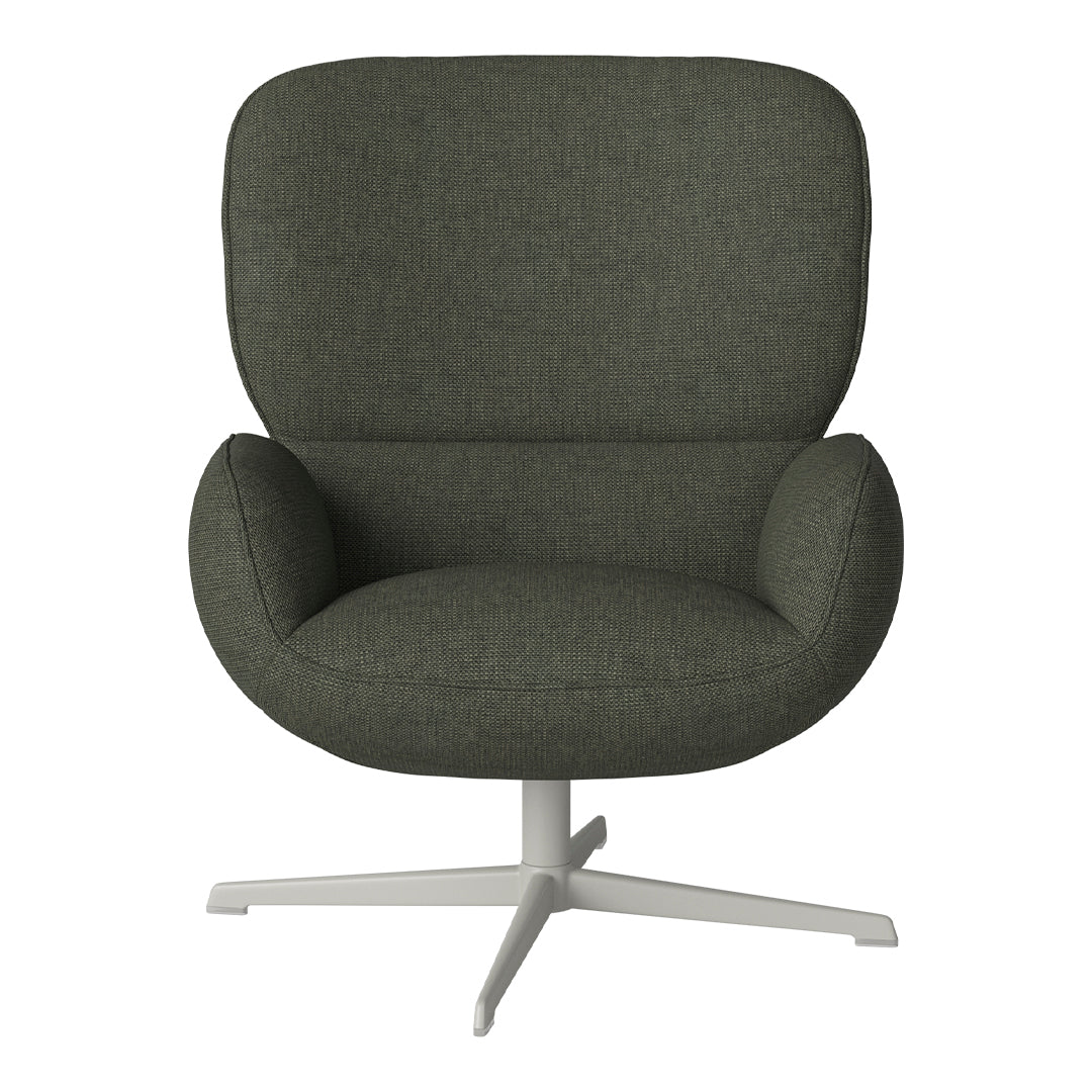 Fauteuil Ripon - Piètement 4 branches - Acier laqué gris