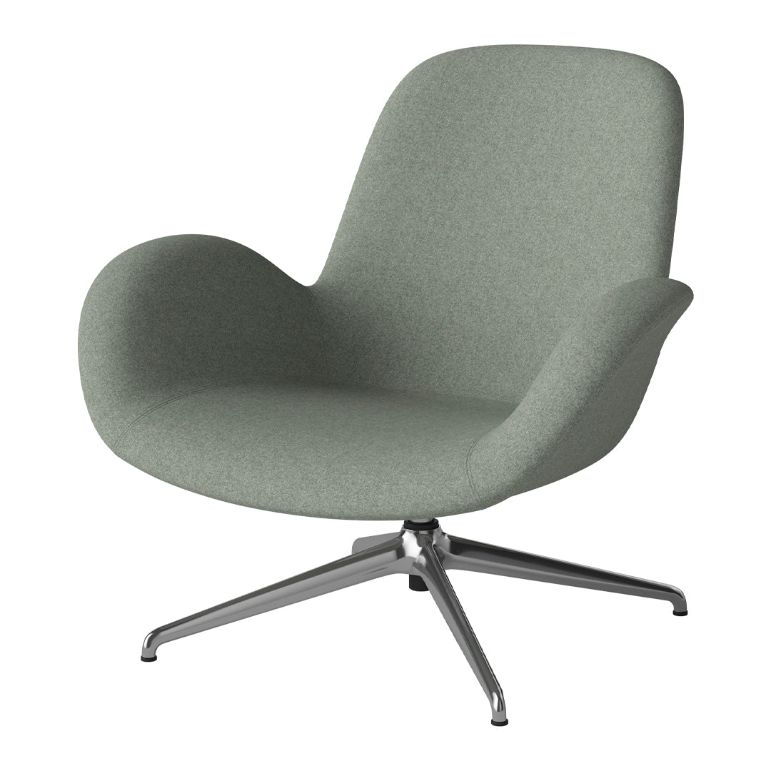 Fauteuil Seed Lounge - Rembourré - Piètement 4 branches - Chrome