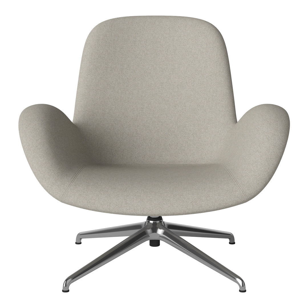 Fauteuil Seed Lounge - Rembourré - Piètement 4 branches - Chrome