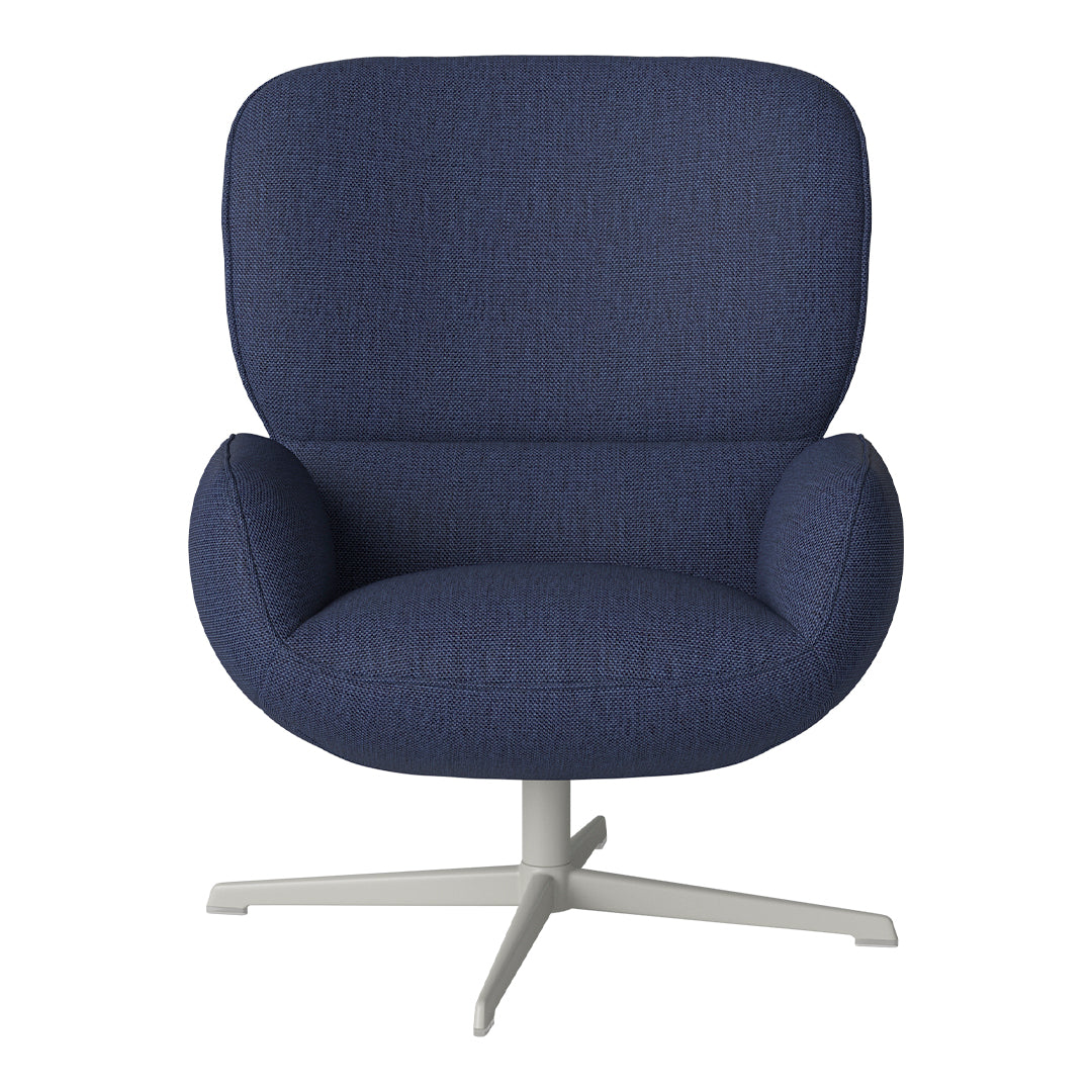 Fauteuil Ripon - Piètement 4 branches - Acier laqué gris