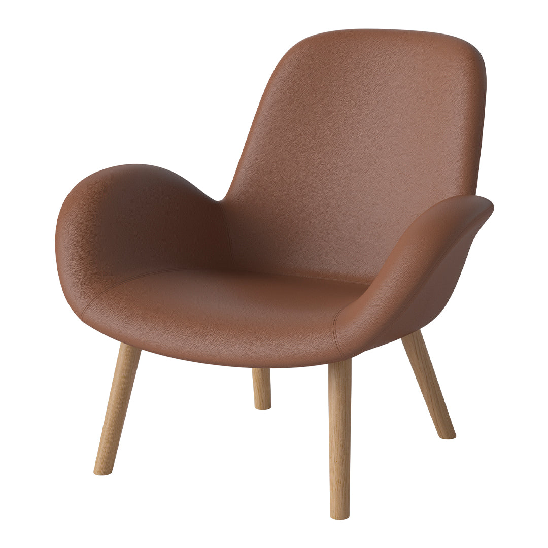 Fauteuil Seed Lounge - Rembourré - Piètement en chêne huilé
