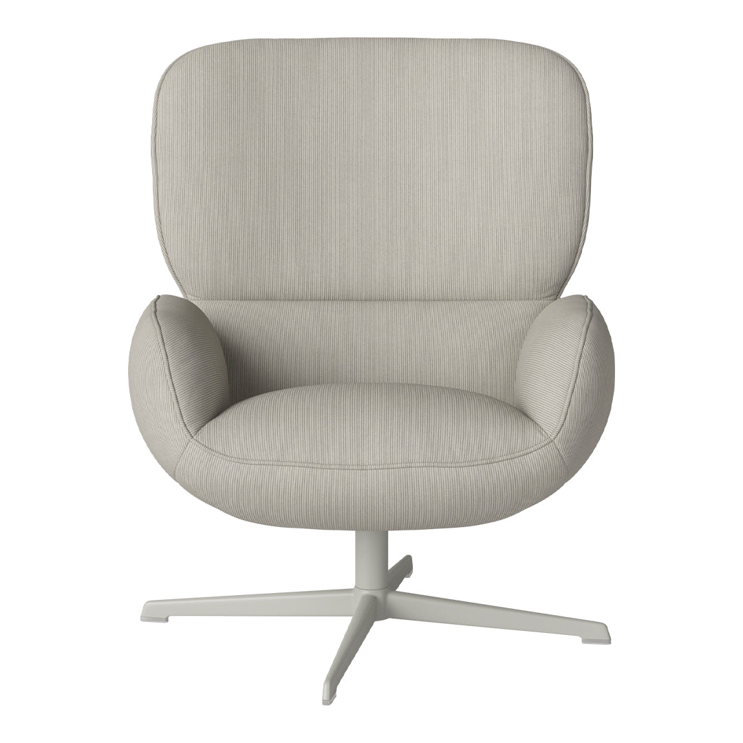 Fauteuil Ripon - Piètement 4 branches - Acier laqué gris