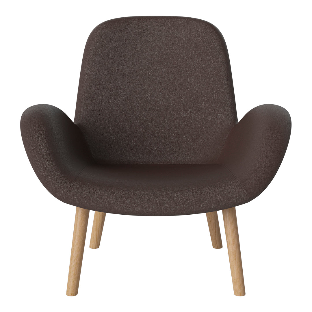 Fauteuil Seed Lounge - Rembourré - Piètement en chêne huilé