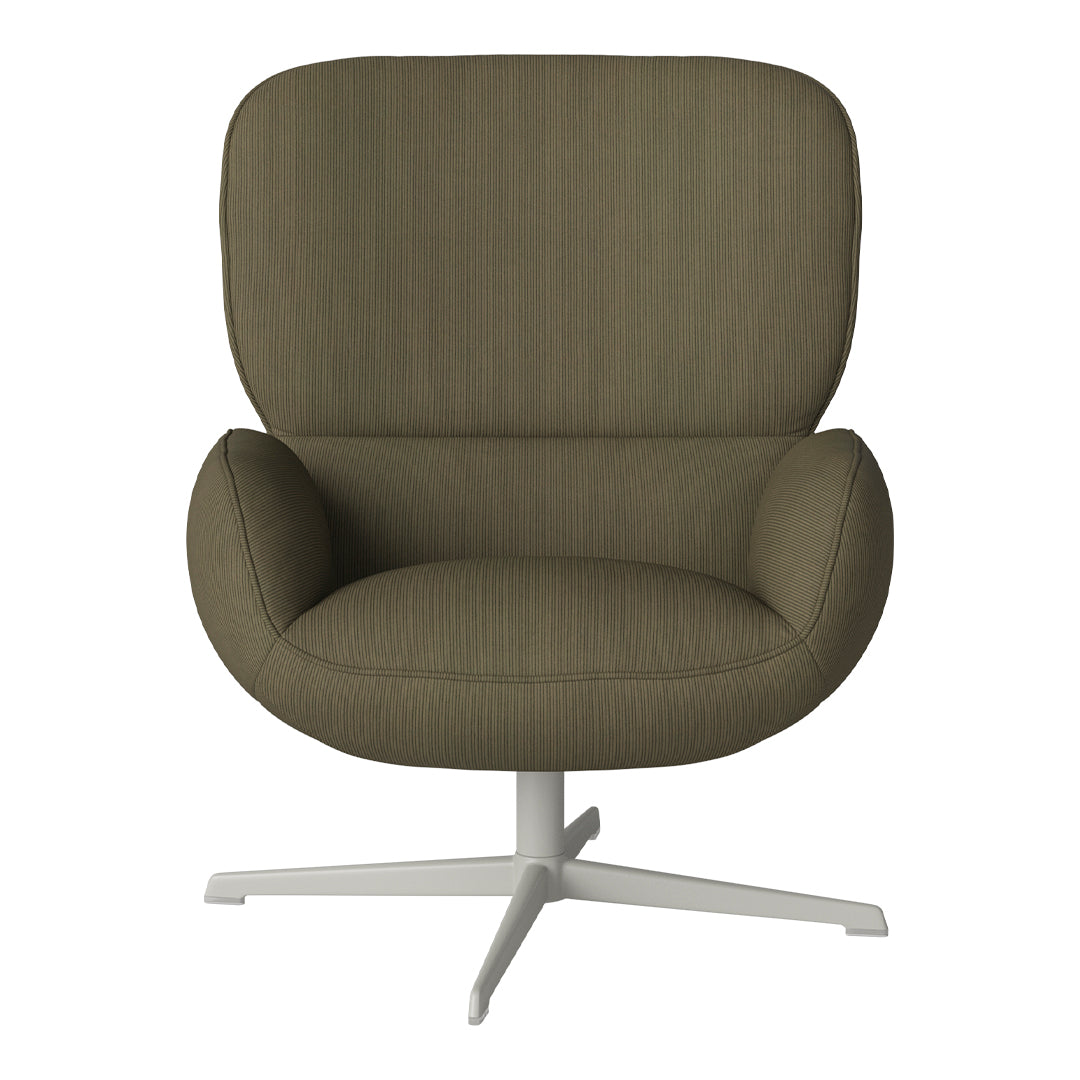 Fauteuil Ripon - Piètement 4 branches - Acier laqué gris
