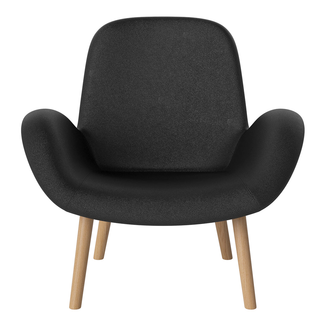 Fauteuil Seed Lounge - Rembourré - Piètement en chêne huilé