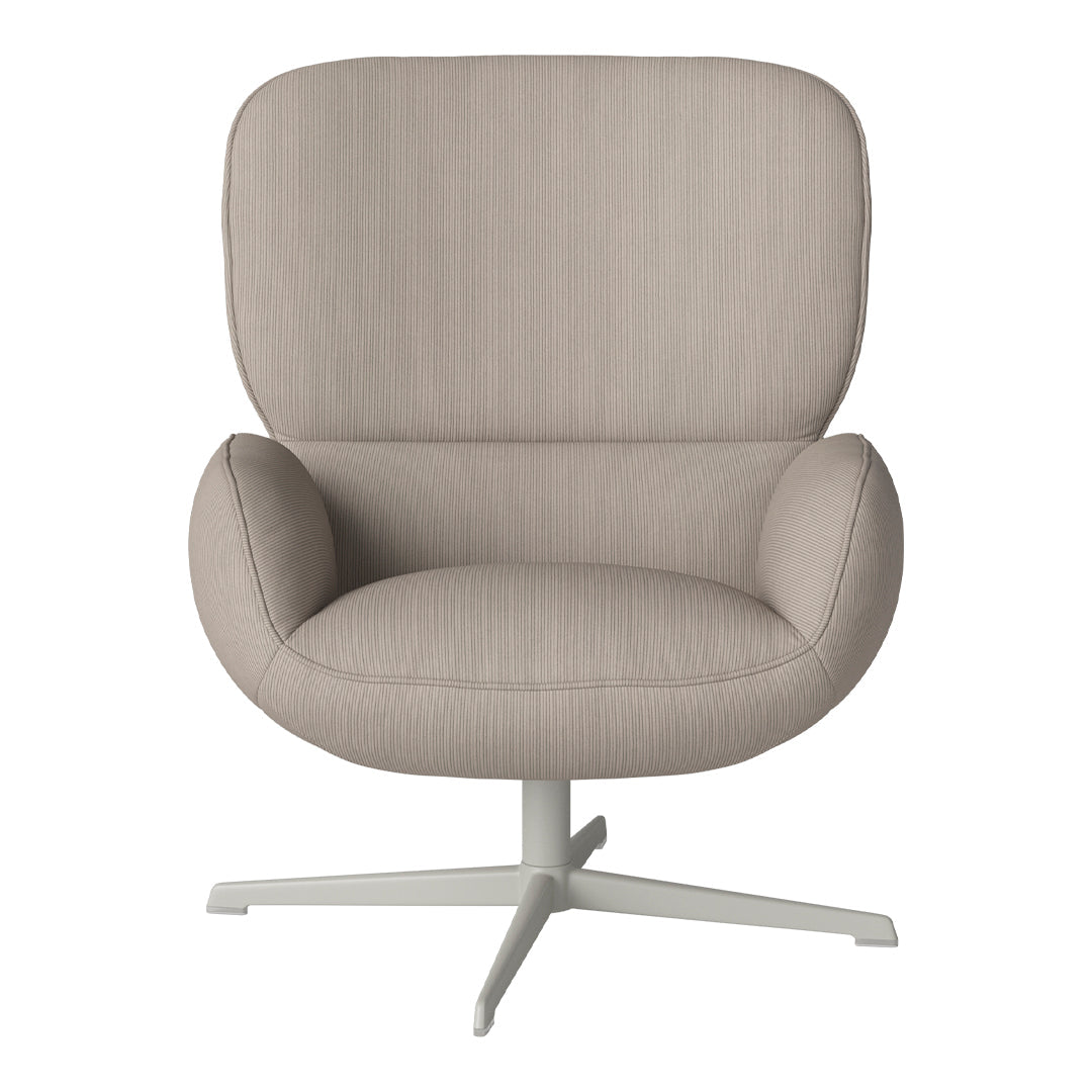 Fauteuil Ripon - Piètement 4 branches - Acier laqué gris