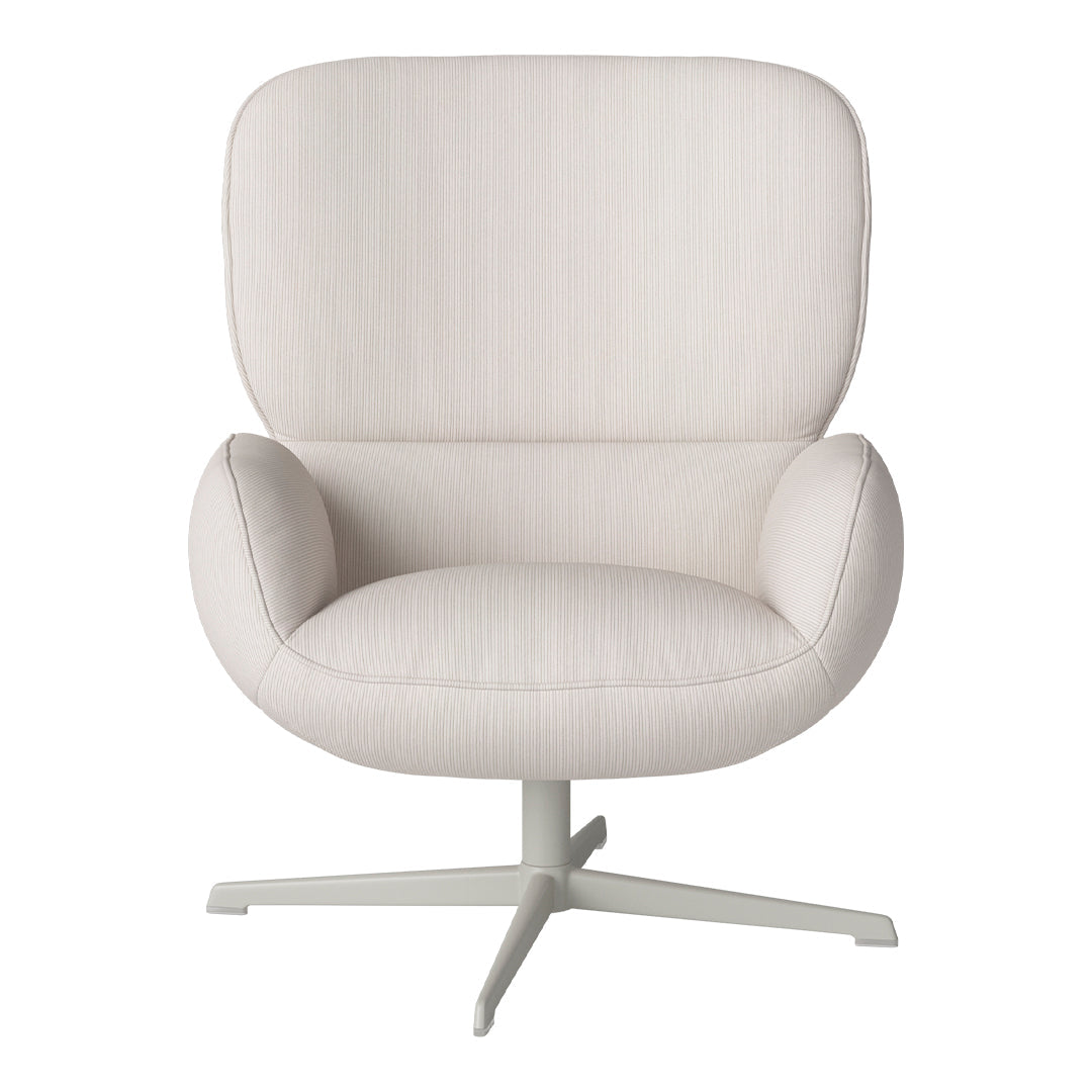 Fauteuil Ripon - Piètement 4 branches - Acier laqué gris