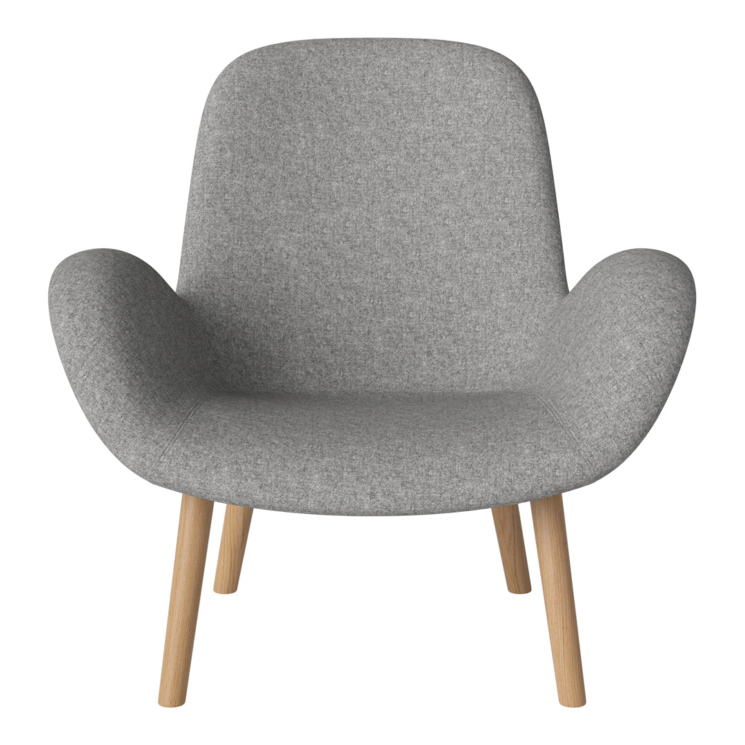 Fauteuil Seed Lounge - Rembourré - Piètement en chêne huilé