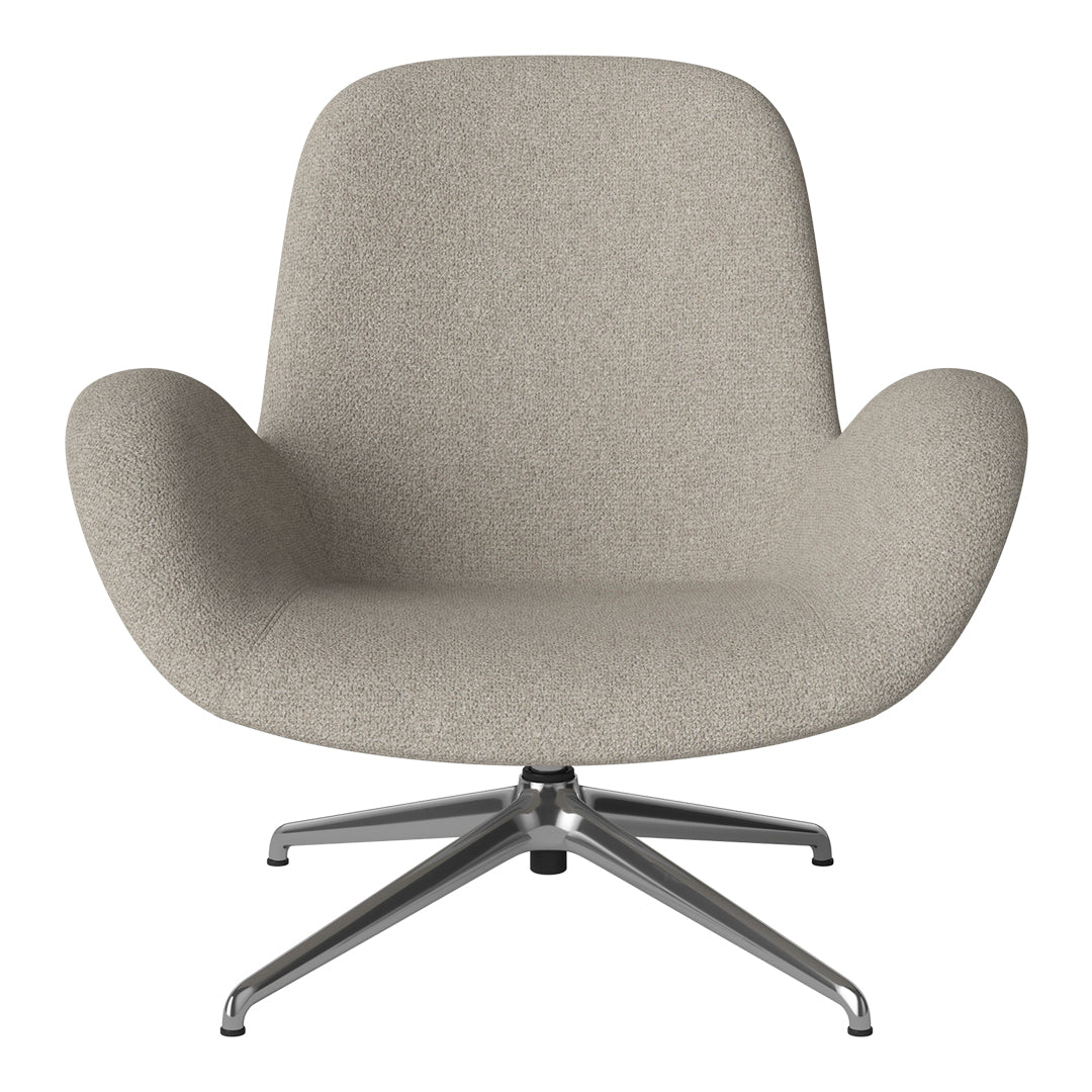 Fauteuil Seed Lounge - Rembourré - Piètement 4 branches - Chrome