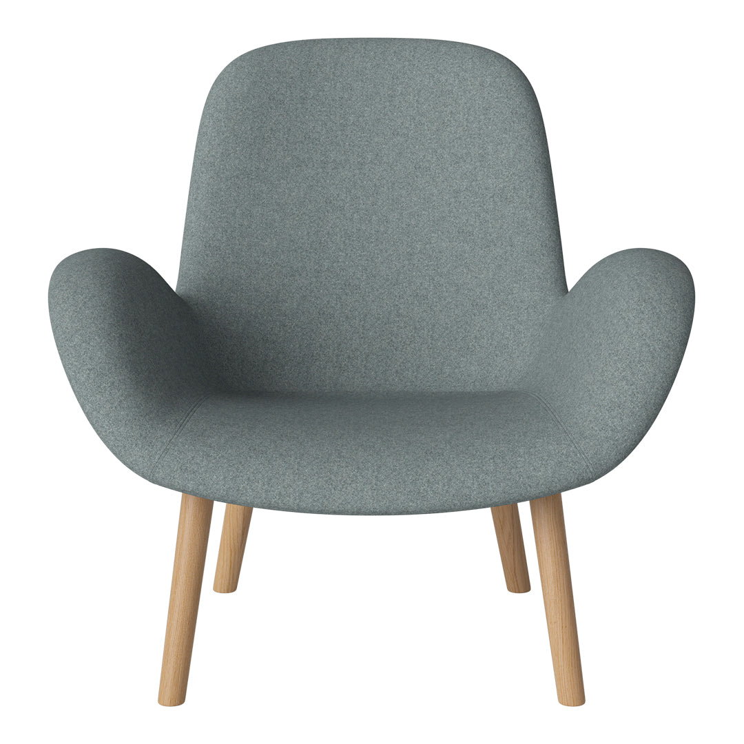 Fauteuil Seed Lounge - Rembourré - Piètement en chêne huilé