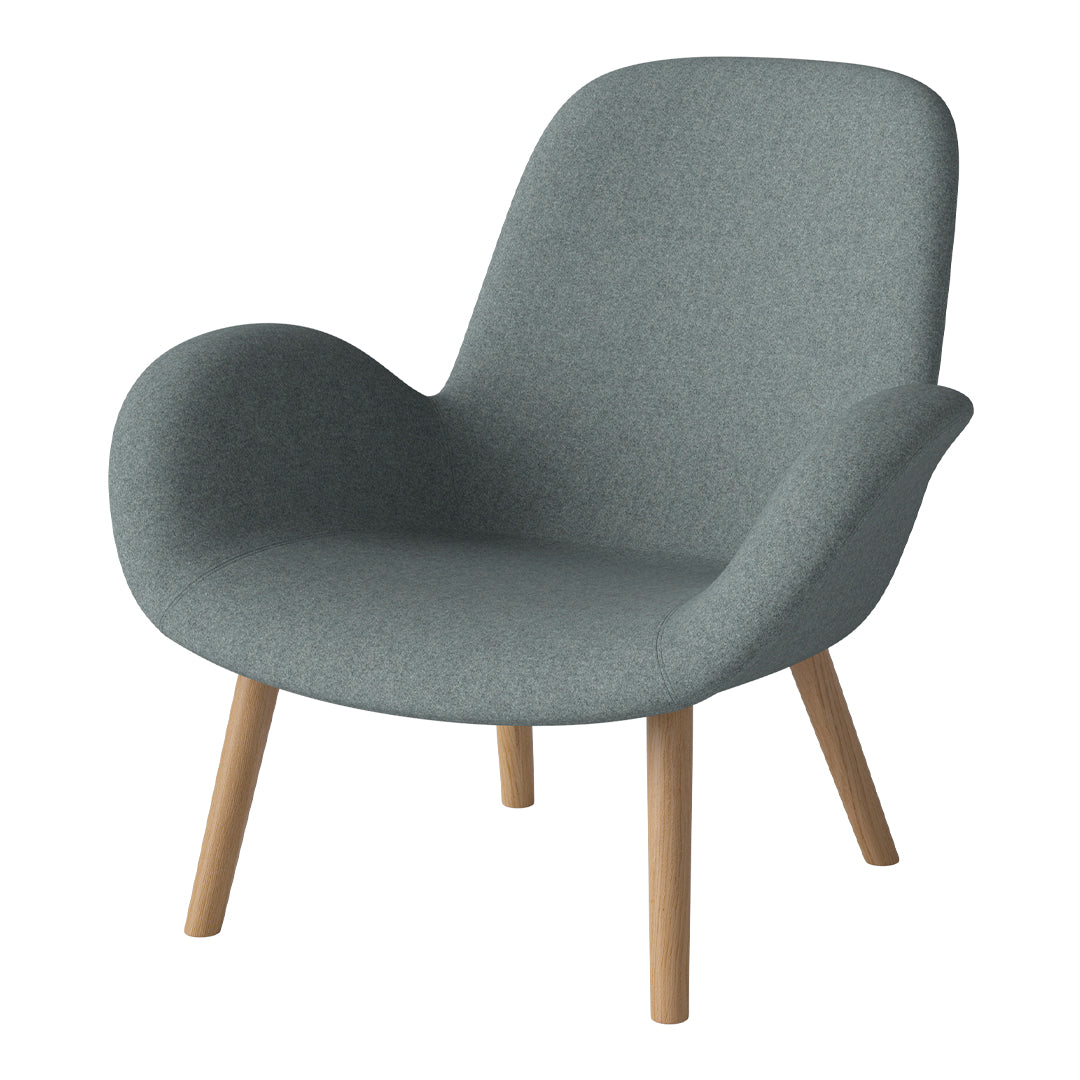 Fauteuil Seed Lounge - Rembourré - Piètement en chêne huilé