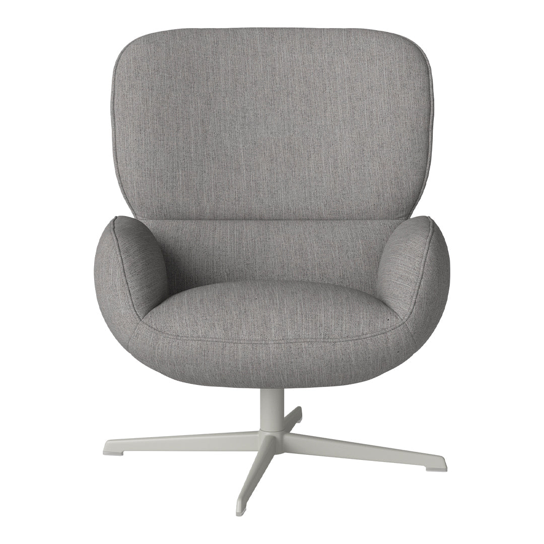Fauteuil Ripon - Piètement 4 branches - Acier laqué gris