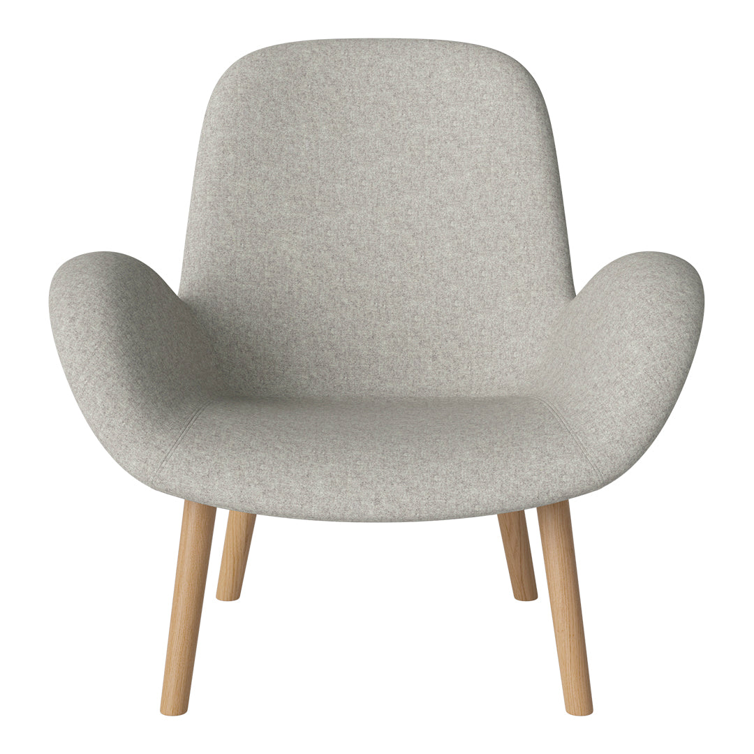 Fauteuil Seed Lounge - Rembourré - Piètement en chêne huilé