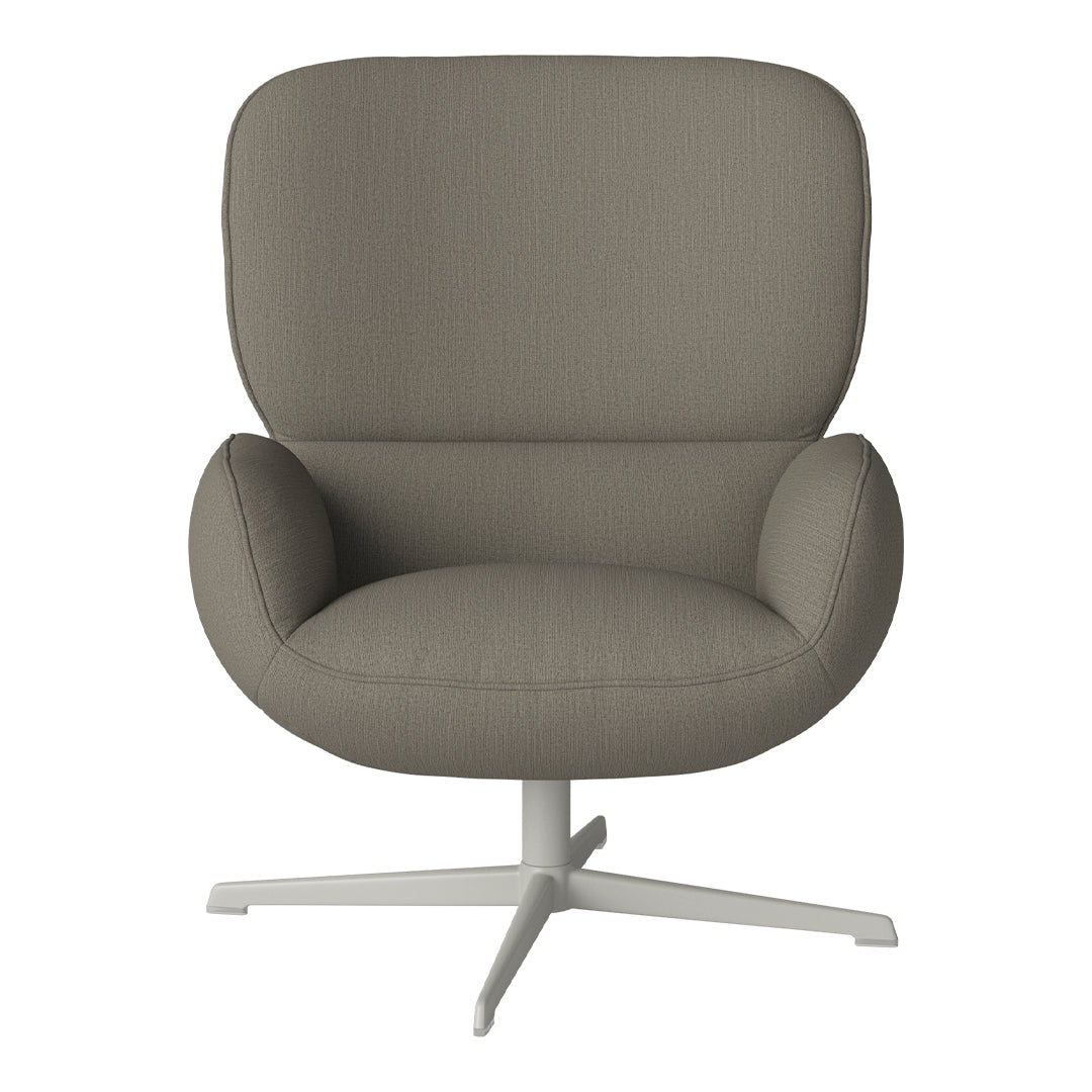 Fauteuil Ripon - Piètement 4 branches - Acier laqué gris