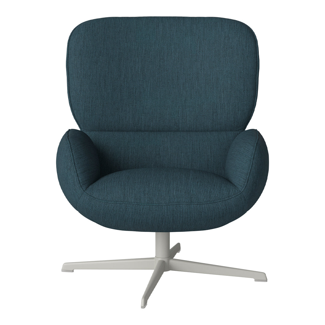 Fauteuil Ripon - Piètement 4 branches - Acier laqué gris