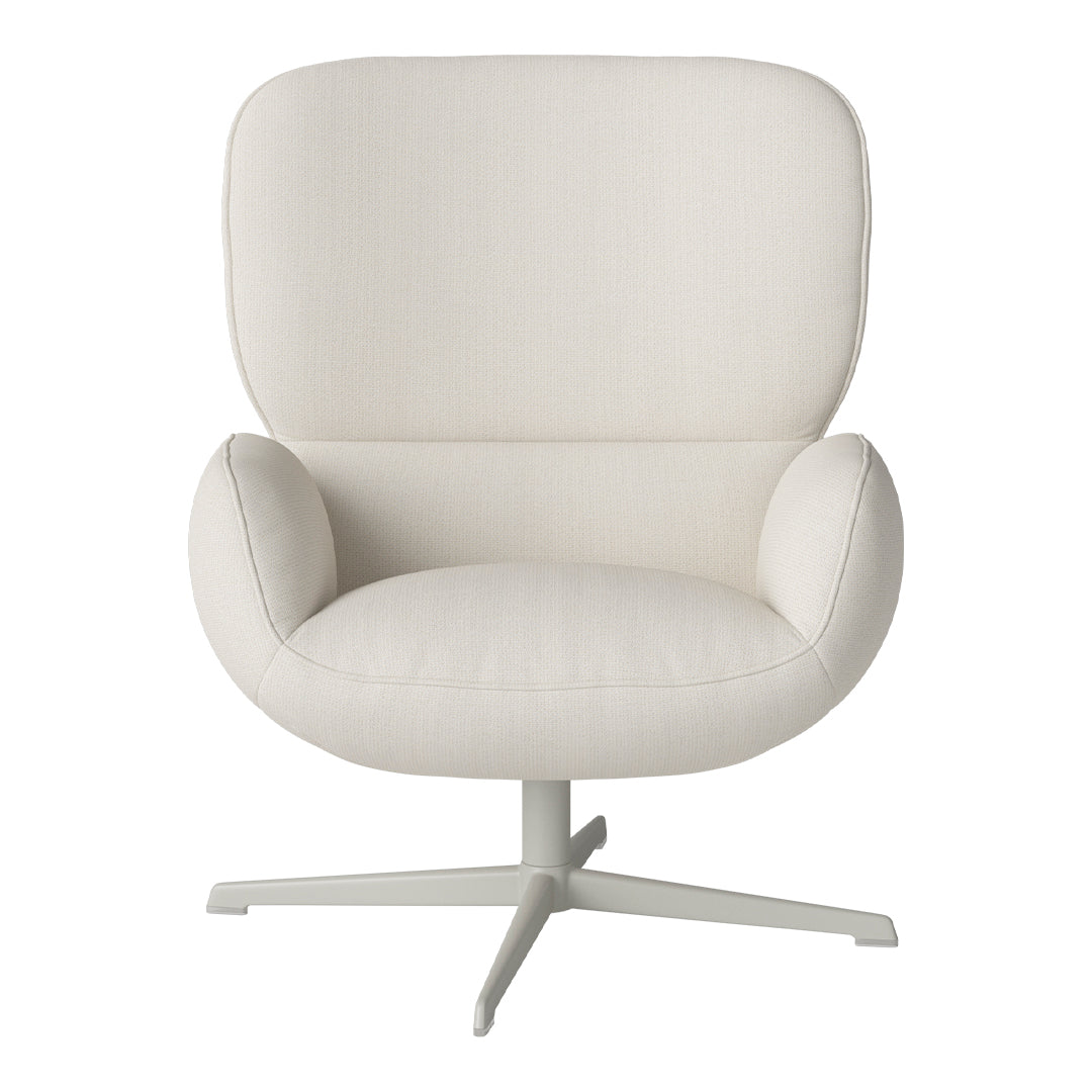Fauteuil Ripon - Piètement 4 branches - Acier laqué gris