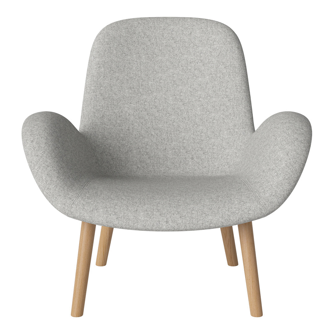 Fauteuil Seed Lounge - Rembourré - Piètement en chêne huilé