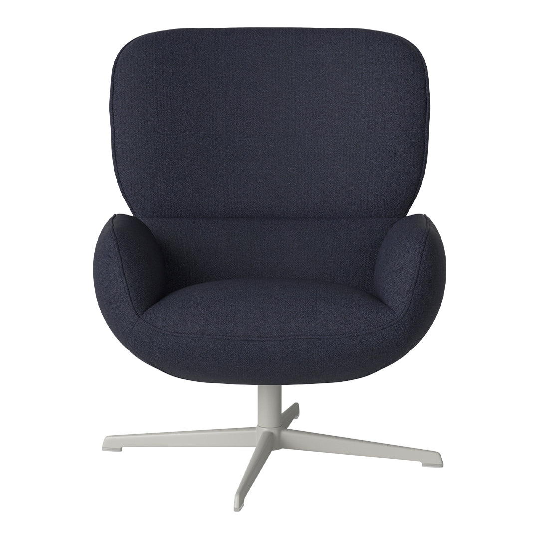 Fauteuil Ripon - Piètement 4 branches - Acier laqué gris