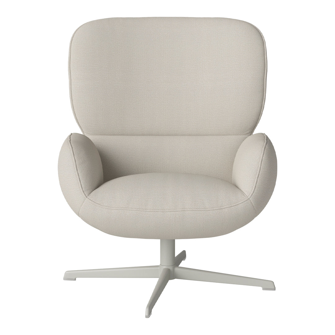 Fauteuil Ripon - Piètement 4 branches - Acier laqué gris
