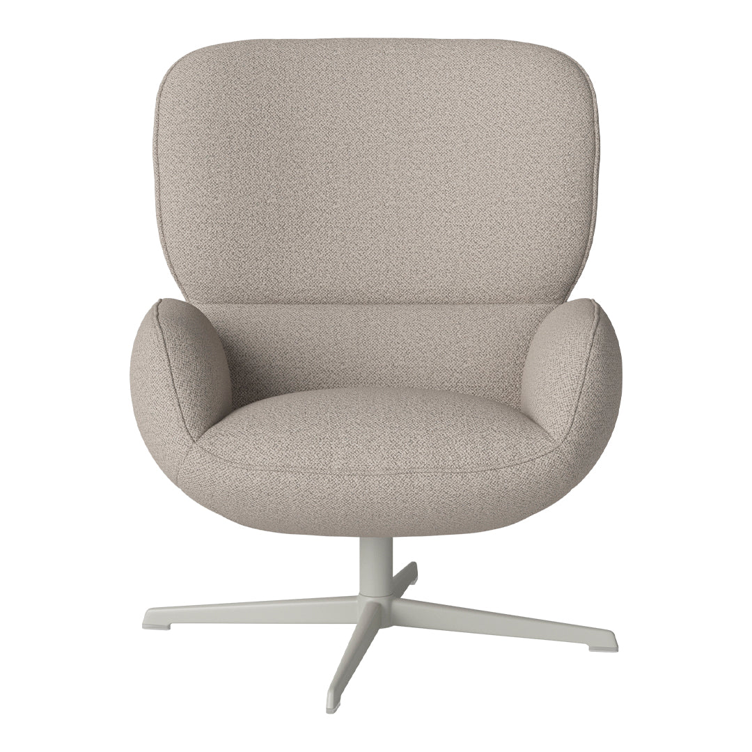 Fauteuil Ripon - Piètement 4 branches - Acier laqué gris
