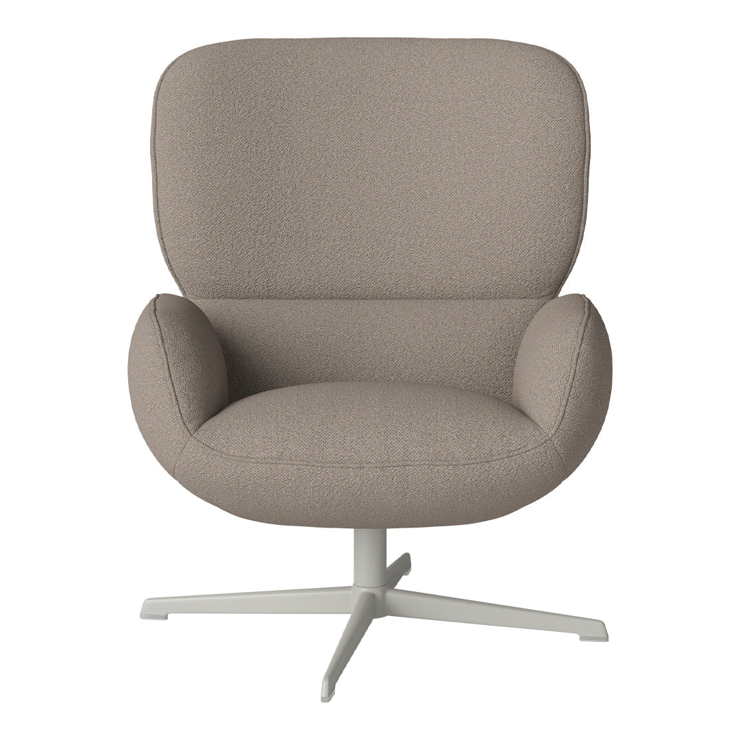 Fauteuil Ripon - Piètement 4 branches - Acier laqué gris