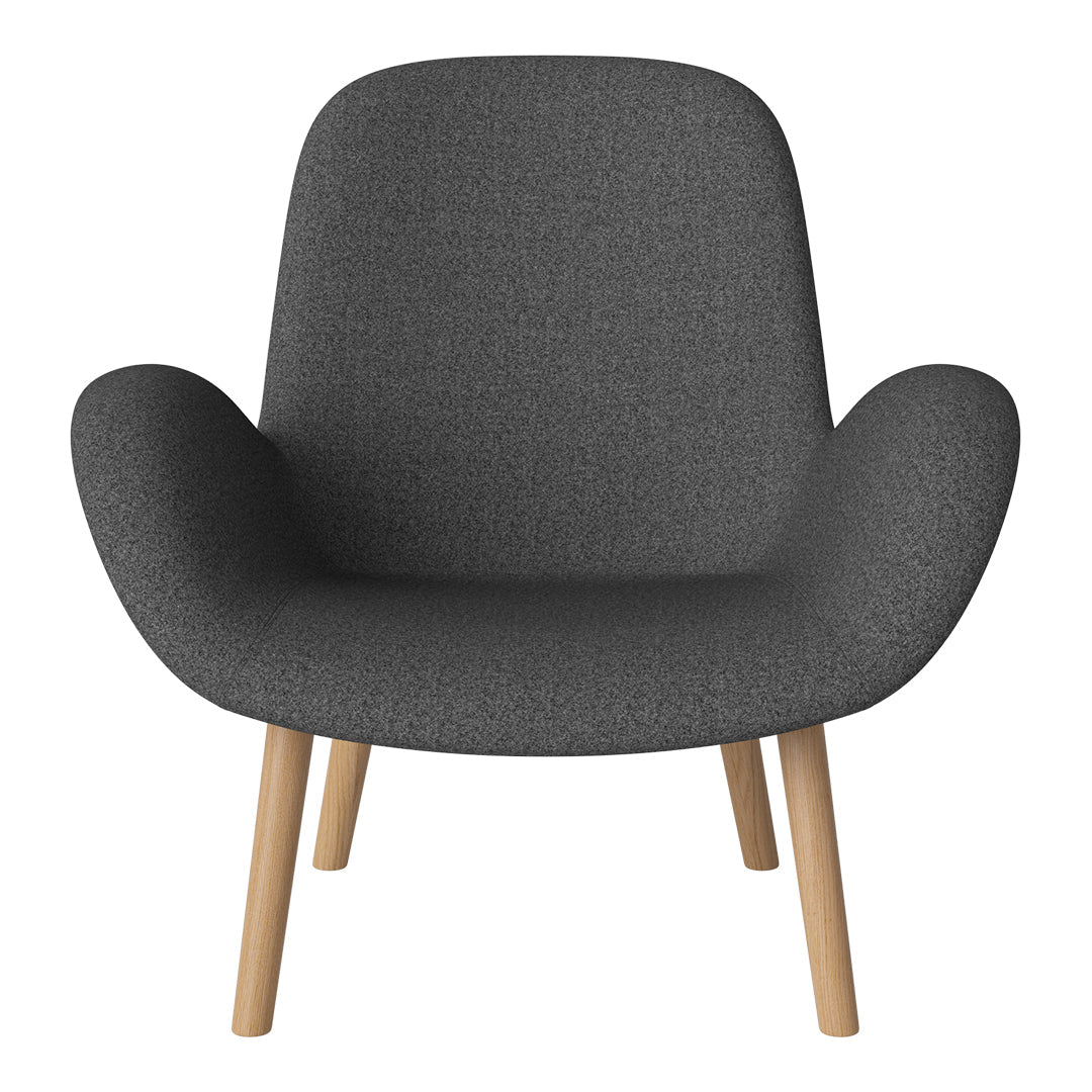 Fauteuil Seed Lounge - Rembourré - Piètement en chêne huilé