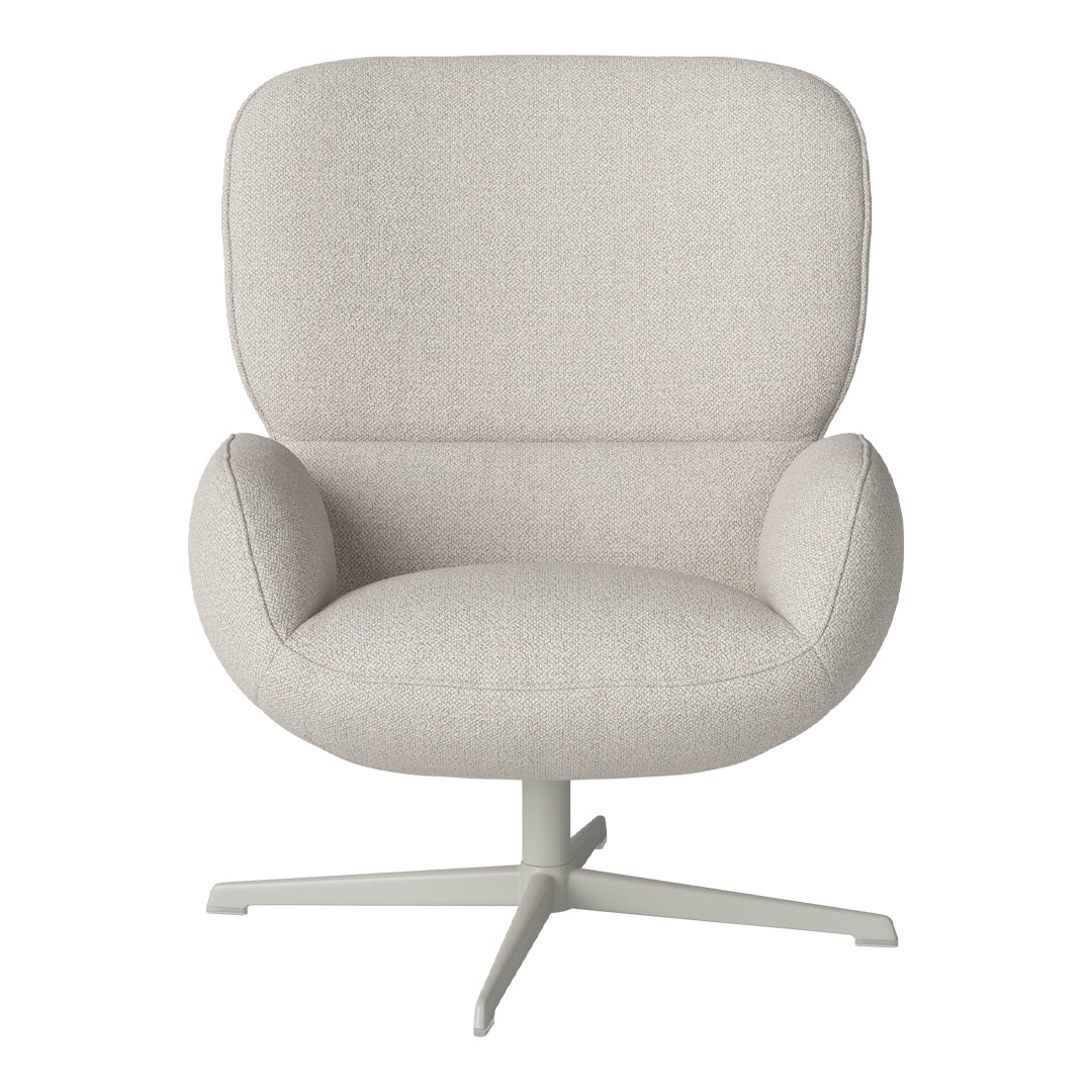 Fauteuil Ripon - Piètement 4 branches - Acier laqué gris