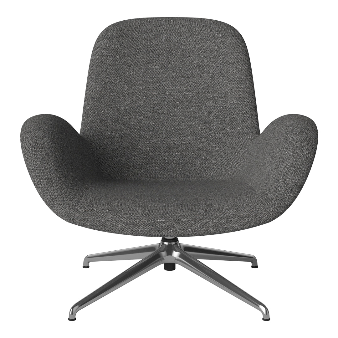 Fauteuil Seed Lounge - Rembourré - Piètement 4 branches - Chrome