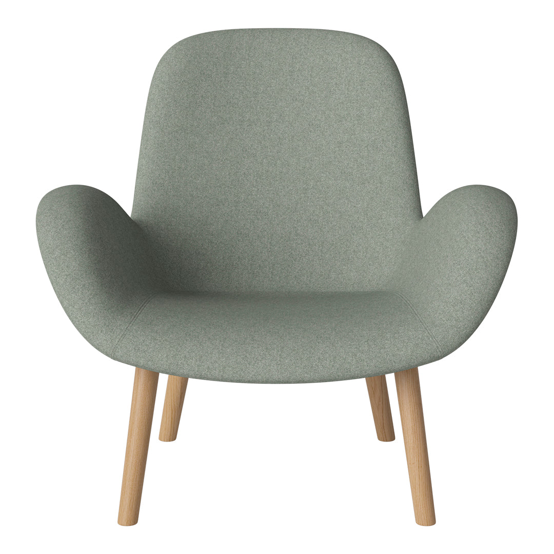 Fauteuil Seed Lounge - Rembourré - Piètement en chêne huilé