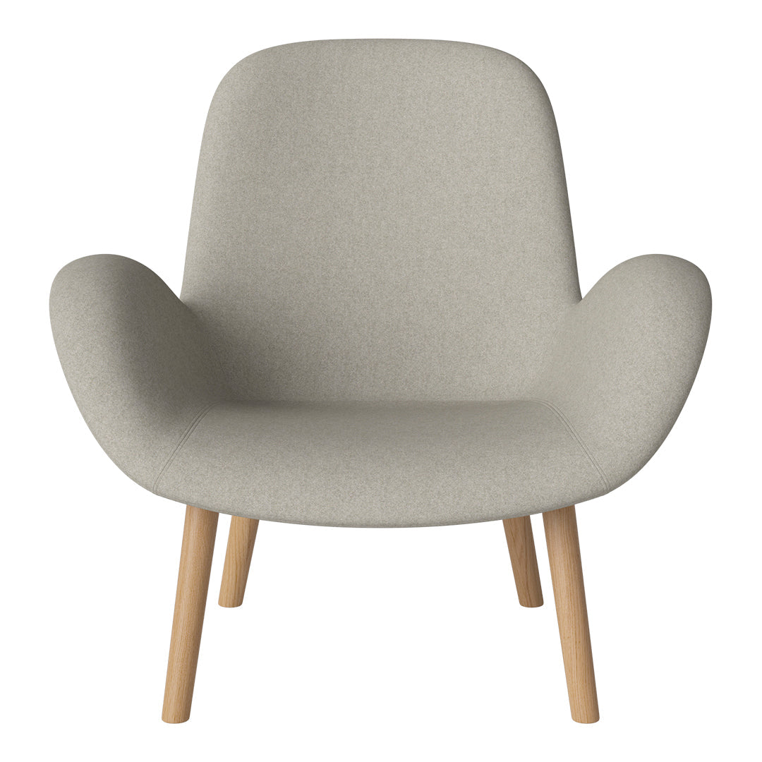 Fauteuil Seed Lounge - Rembourré - Piètement en chêne huilé
