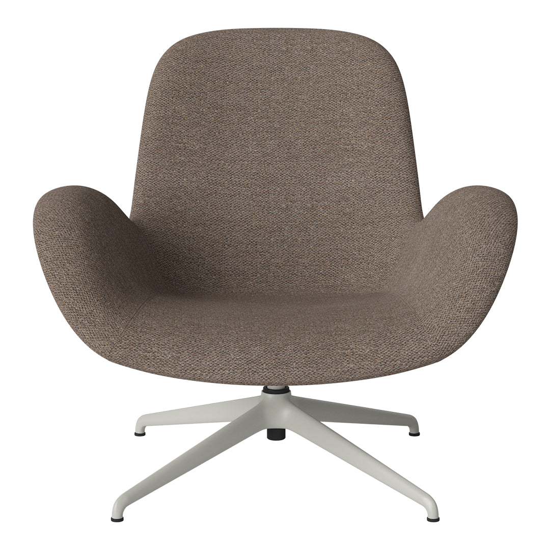 Fauteuil Seed Lounge - Rembourré - Piètement 4 branches - Acier laqué gris