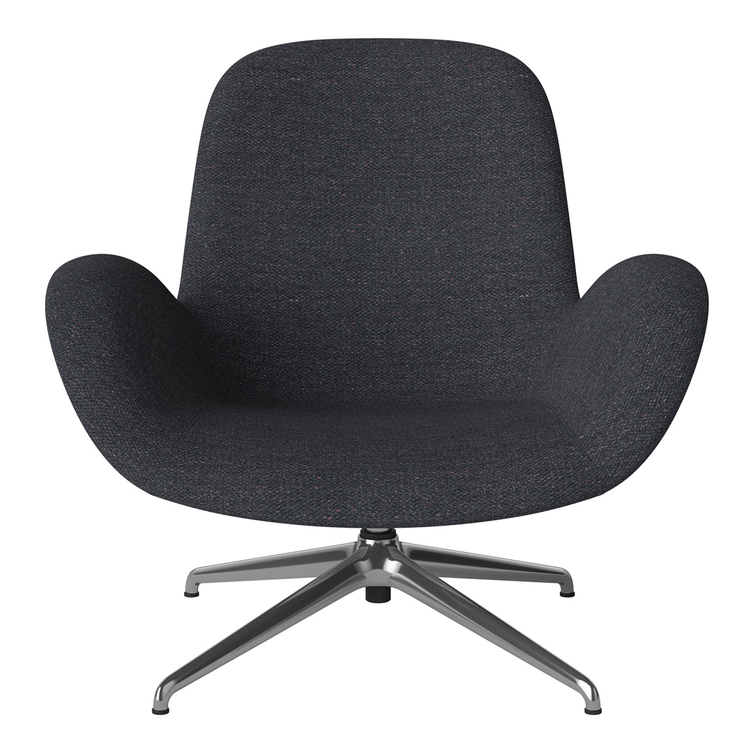 Fauteuil Seed Lounge - Rembourré - Piètement 4 branches - Chrome