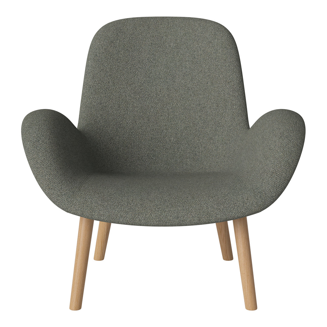 Fauteuil Seed Lounge - Rembourré - Piètement en chêne huilé