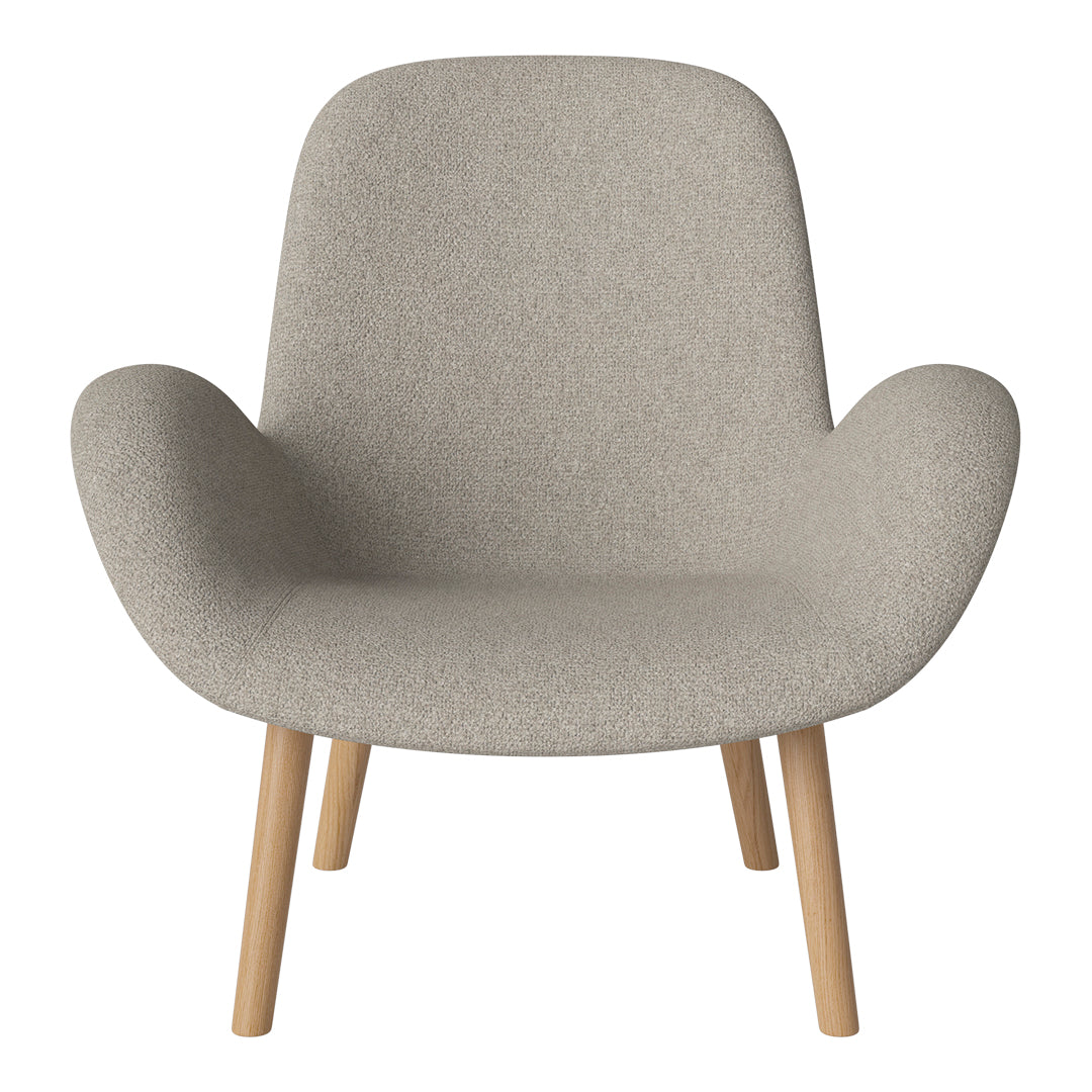Fauteuil Seed Lounge - Rembourré - Piètement en chêne huilé