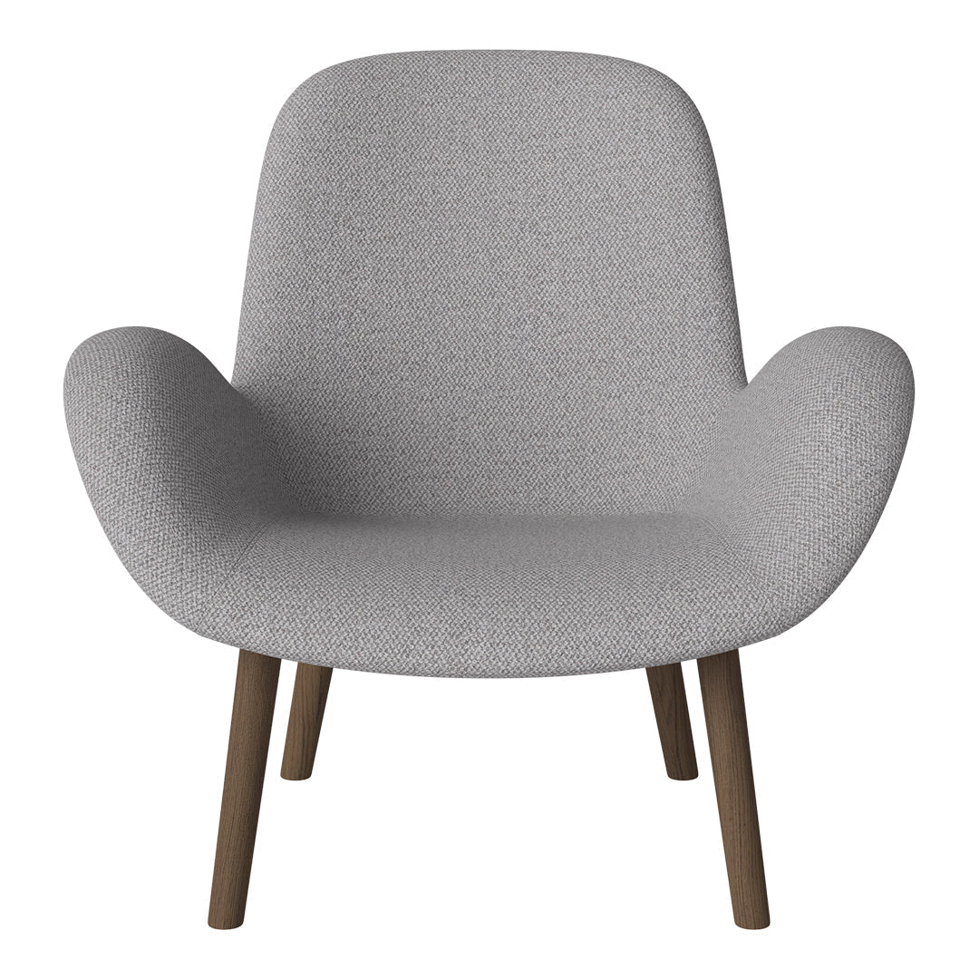 Fauteuil Seed Lounge - Rembourré - Base en chêne huilé, foncé