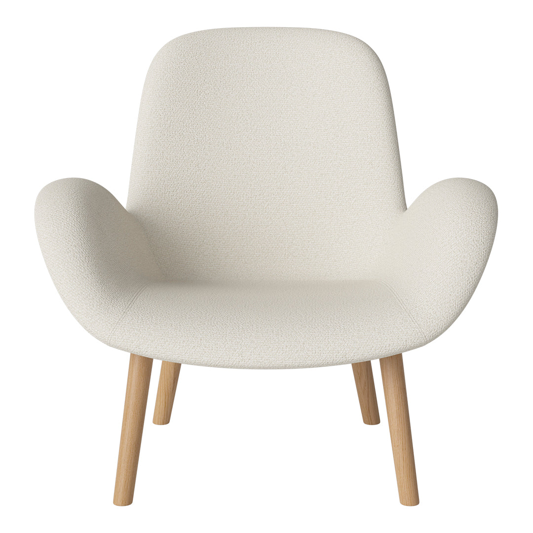Fauteuil Seed Lounge - Rembourré - Piètement en chêne huilé