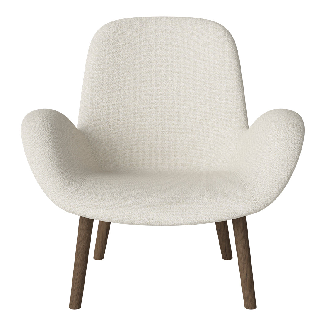 Fauteuil Seed Lounge - Rembourré - Base en chêne huilé, foncé